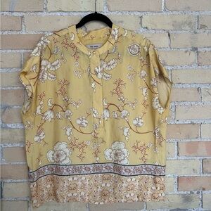 Mos Mosh Yellow and Brown Blouse